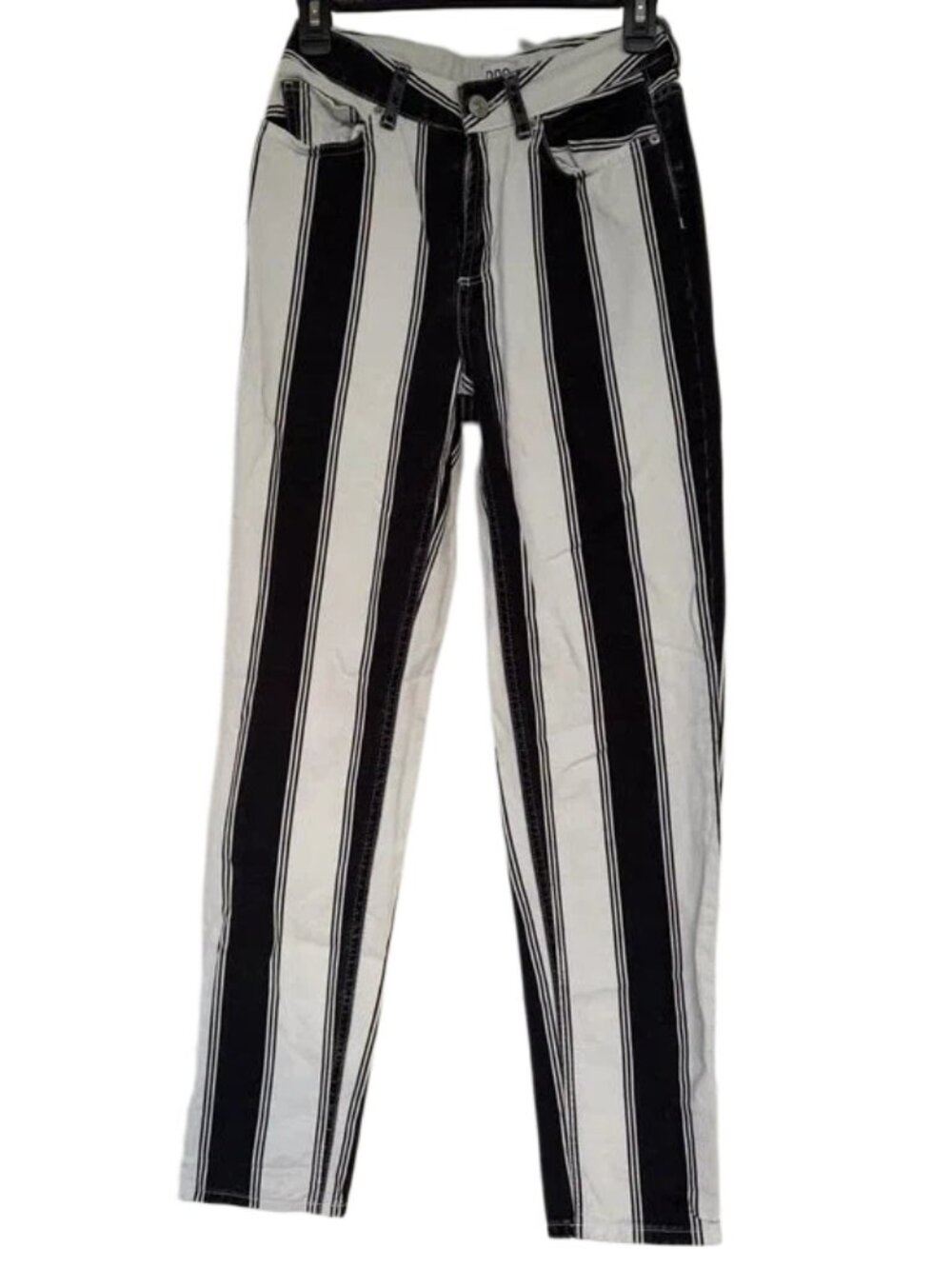 BDG Urban Outfitters Black and White Vertical Stripe Chinos Jeans